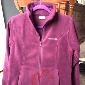 Maroon Columbia Fleece Zip-up
